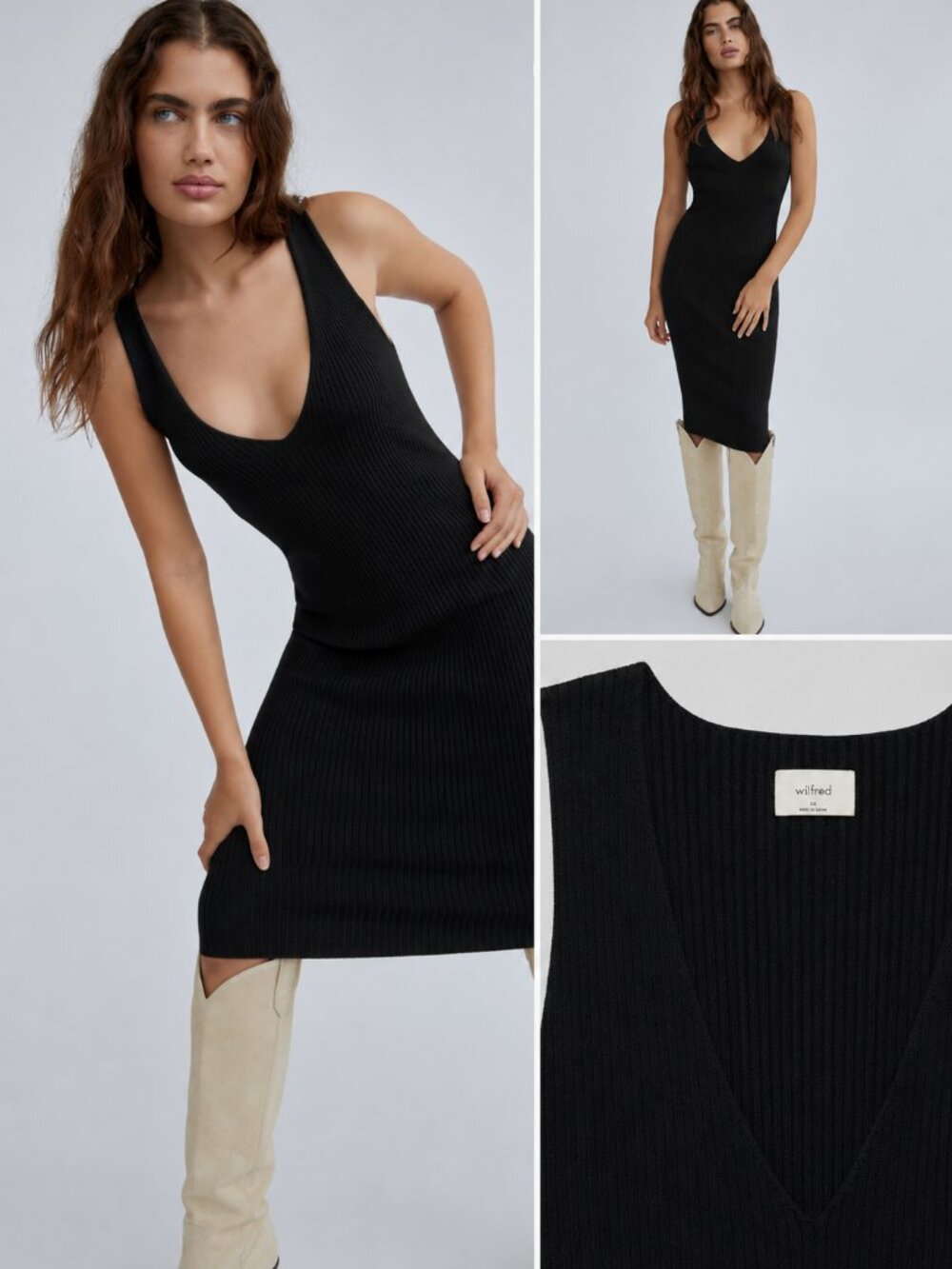 Black Wilfred Aritzia Sheffiel Dress